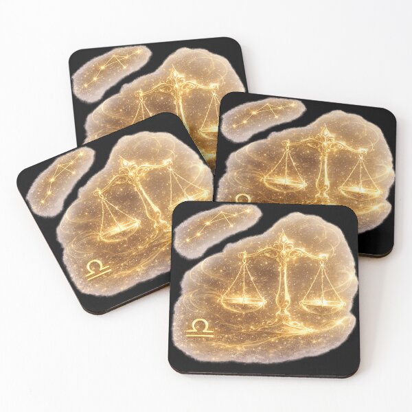 Item preview, Zodiac Libra Gold Galaxy Fantasy Art Birthday Gift designed and sold by KI-Kunstwerk.