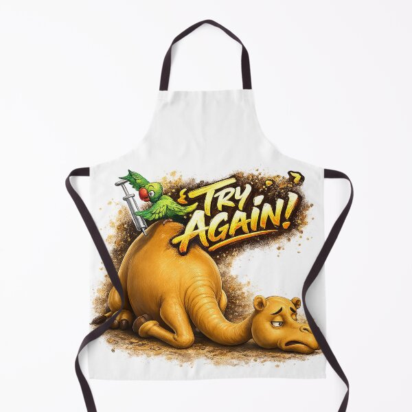 Item preview, Try Again - Motivational Camel And Parrot  designed and sold by Gowoo Lifestyle.