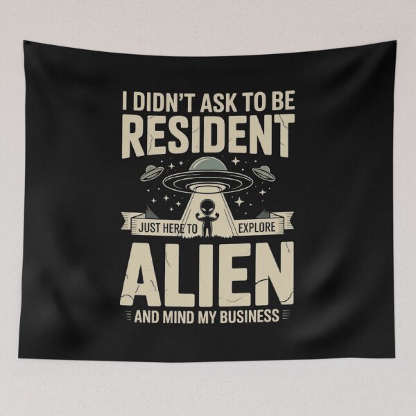 Item preview, RESIDENT ALIEN designed and sold by ALL ART .