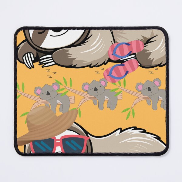 Item preview, Sloths and Koalas Vibing in Sunglasses and Flip-Flops designed and sold by Extremeallie.