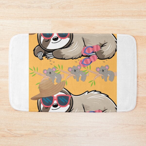 Item preview, Sloths and Koalas Vibing in Sunglasses and Flip-Flops designed and sold by Extremeallie.