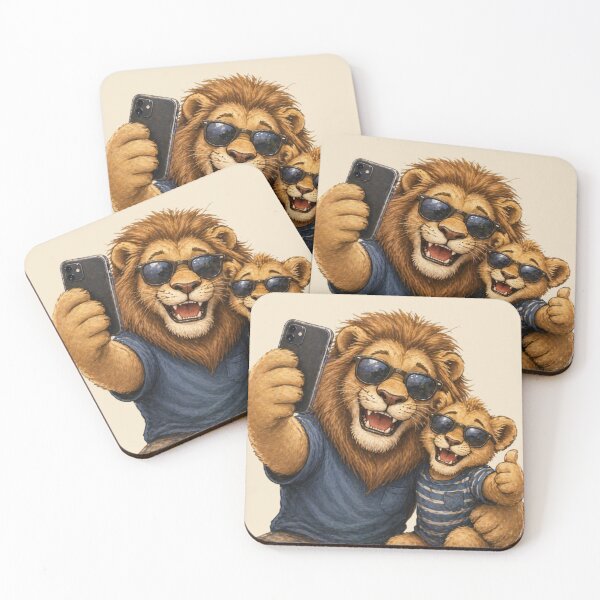 Item preview, Daddy and Me Lion Selfie | Father’s Day designed and sold by inspired-works.