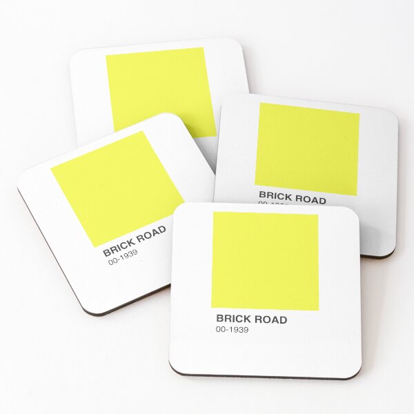 Item preview, Brick Road Oz Wizard Movie Book Yellow Colour Swatch - White Border designed and sold by The Colourful Game.