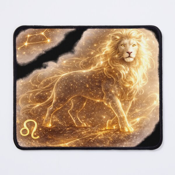 Item preview, Zodiac Leo Gold Galaxy Fantasy Art Birthday Gift designed and sold by KI-Kunstwerk.