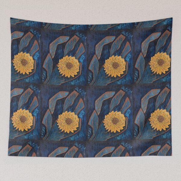 Item preview, Sunflower Urban Resilience - Original Expressionist Floral Painting designed and sold by ShonaCallumArt.