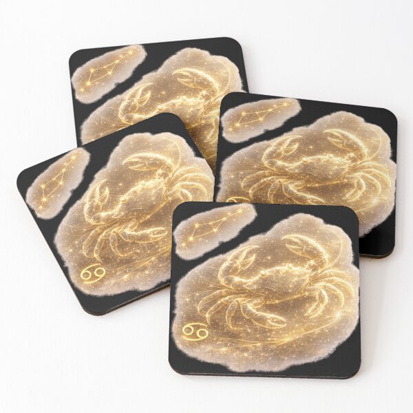 Item preview, Zodiac Cancer Gold Galaxy Fantasy Art Birthday Gift designed and sold by KI-Kunstwerk.
