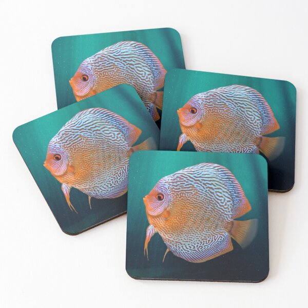 Item preview, DISCUS FISH - Snakeskin, orange/blue designed and sold by Danicus666.