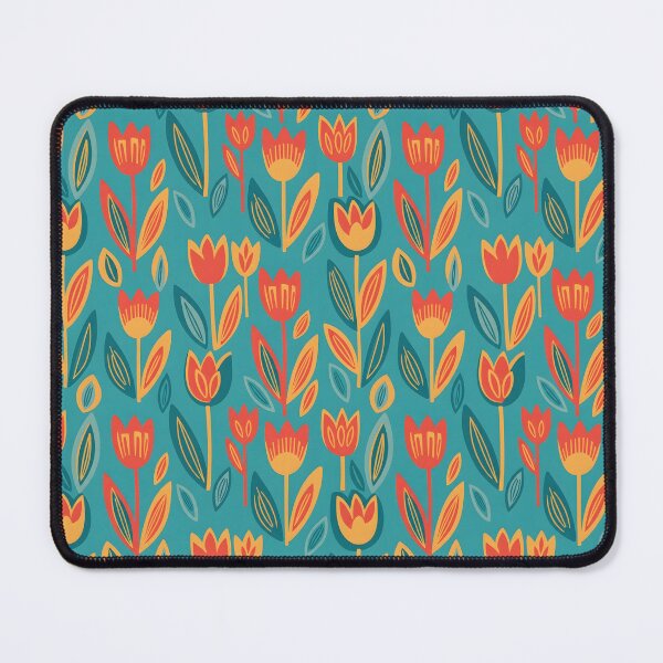 Item preview, Scandinavian Folk Botanical Tulip Pattern designed and sold by VelloomStore.