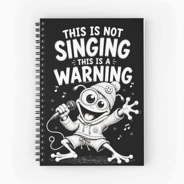 Item preview, This Is Not Singing This Is Warning Frog designed and sold by JustLaughCo.
