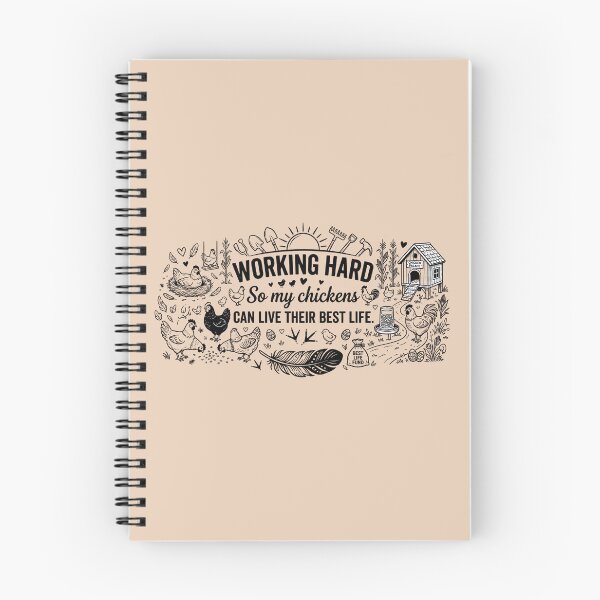 Item preview, Funny Chicken Owner Gift - Working Hard So My Chickens Can Live Their Best Life designed and sold by MarJul.