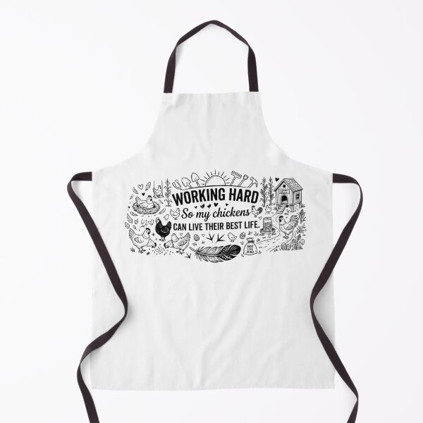Item preview, Funny Chicken Owner Gift - Working Hard So My Chickens Can Live Their Best Life designed and sold by MarJul.