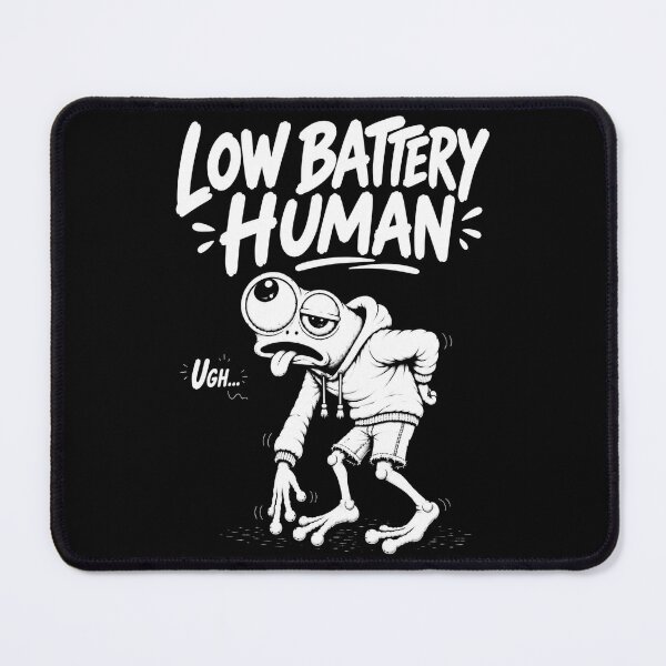 Item preview, Funny Low Battery Frog Feeling Emotionally Drained Today designed and sold by JustLaughCo.