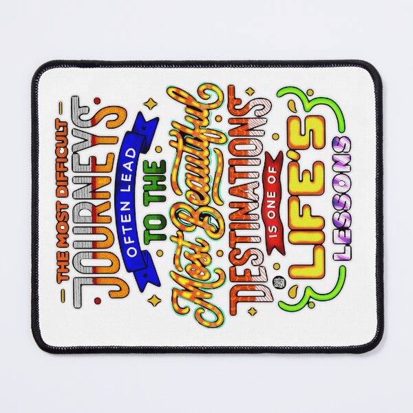 Item preview, The Most Difficult Journeys - Inspirational Typography designed and sold by Ledocover.