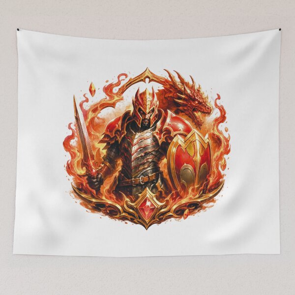 Item preview, Burning fire Dragon Knight designed and sold by SergeyDigital.