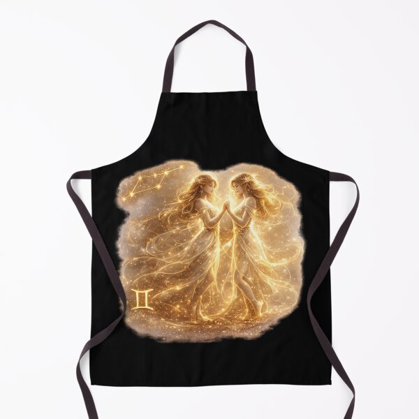 Item preview, Zodiac Gemini Gold Galaxy Fantasy Art Birthday Gift designed and sold by KI-Kunstwerk.