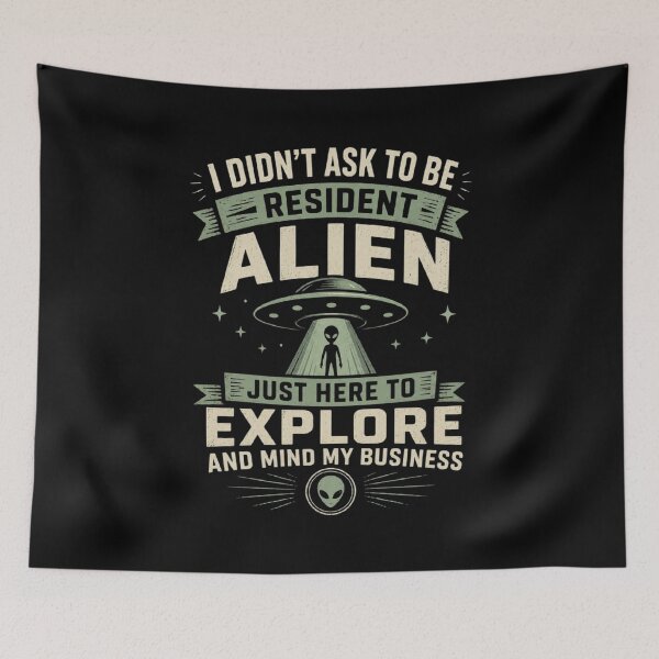 Item preview, RESIDENT ALIEN designed and sold by ALL ART .