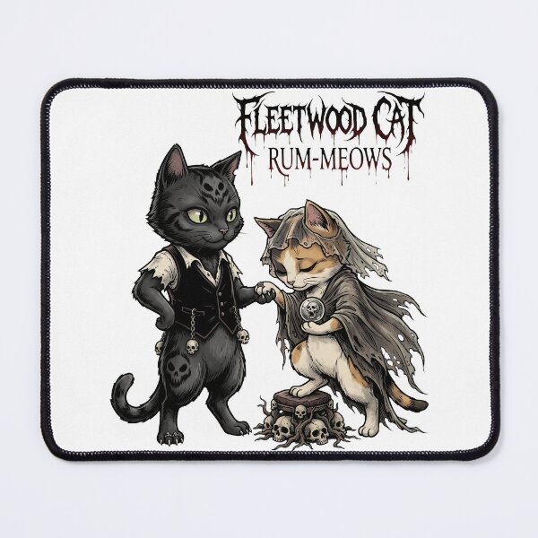 Item preview, Vintage 70s Rock Album Parody Witchy Cat Couple designed and sold by Brilleking.