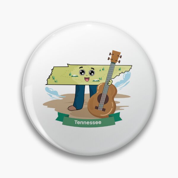 Item preview, Tennessee Music Guitar Mascot Cute Country designed and sold by Travel.Art.