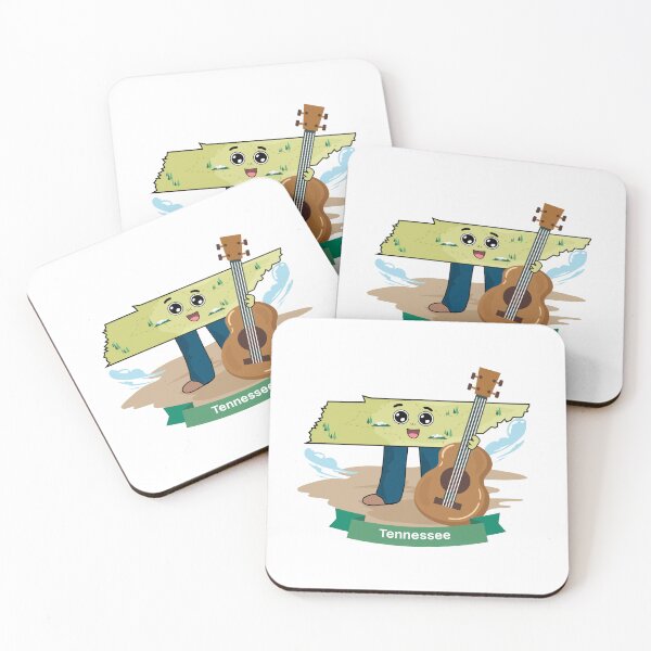 Item preview, Tennessee Music Guitar Mascot Cute Country designed and sold by Travel.Art.