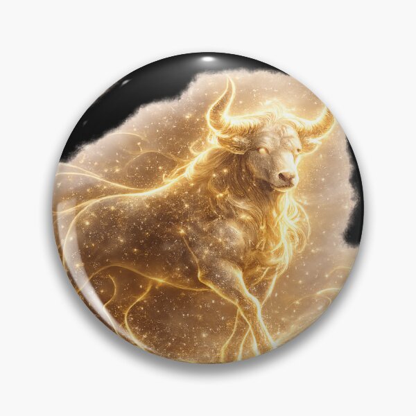 Item preview, Zodiac Taurus Gold Galaxy Fantasy Art Birthday Gift designed and sold by KI-Kunstwerk.