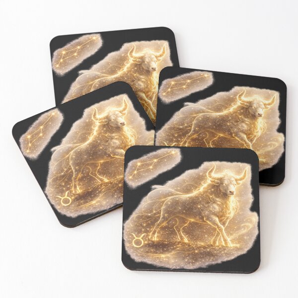 Item preview, Zodiac Taurus Gold Galaxy Fantasy Art Birthday Gift designed and sold by KI-Kunstwerk.