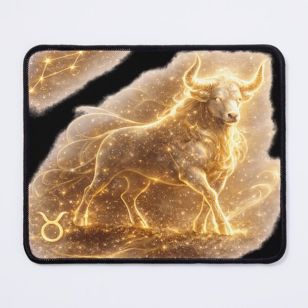 Item preview, Zodiac Taurus Gold Galaxy Fantasy Art Birthday Gift designed and sold by KI-Kunstwerk.