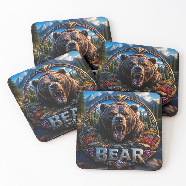 Item preview, Grizzly Bear Wilderness Mountains Esports Crest Logo designed and sold by AgnesB77.