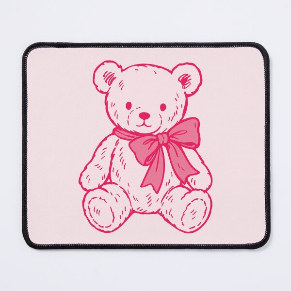 Item preview, Y2K Pop Pink Aesthetic Teddy Bear designed and sold by BrownHorse90s.