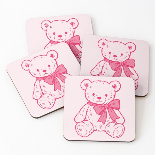 Item preview, Y2K Pop Pink Aesthetic Teddy Bear designed and sold by BrownHorse90s.