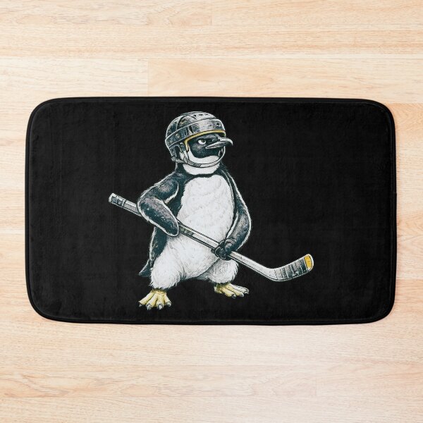 Item preview, Penguin Hockey Player Vintage Cartoon Sports Fan T-Shirt | Cute Ice Hockey Animal Graphic Gift designed and sold by Teetreasure2.