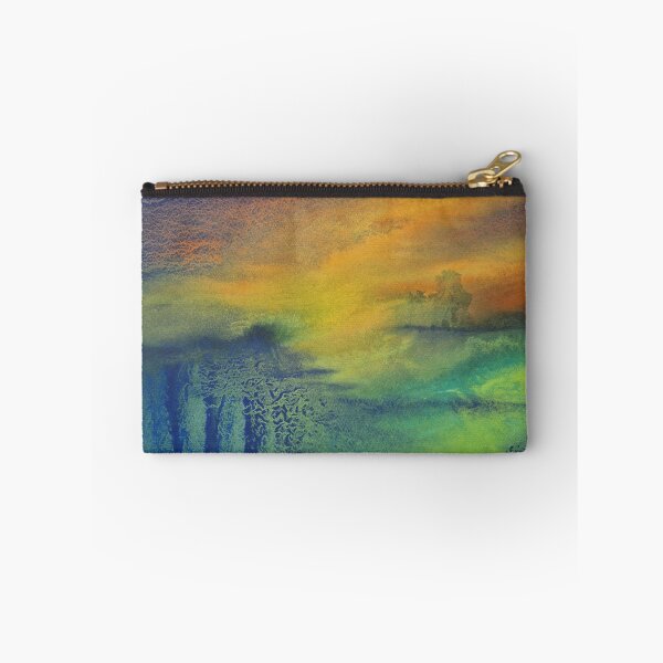 Item preview, Awakening Abstract Landscape Art Print | Emerald Sunset Painting | Dreamy Atmospheric Wall Art designed and sold by OksanaChepil.