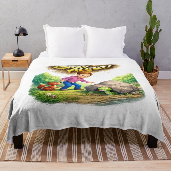 Item preview, Stay Alert - Fun Adventure Design with Kid and Animals designed and sold by Gowoo Lifestyle.