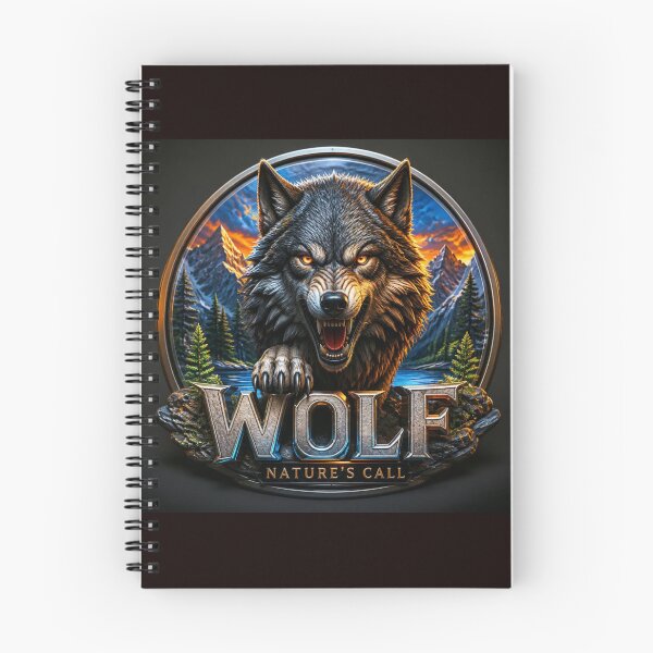 Item preview, Wolf Natures Call Mountain Wilderness Esports Badge designed and sold by AgnesB77.
