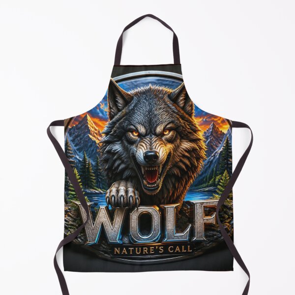 Item preview, Wolf Natures Call Mountain Wilderness Esports Badge designed and sold by AgnesB77.
