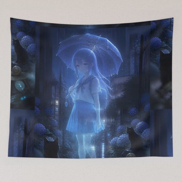 Item preview, Sad Ghost Girl in the Rain designed and sold by sigmaartstudio.