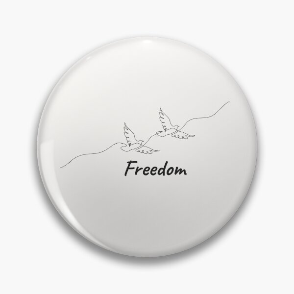 Item preview, Minimalist Freedom Birds Continuous Line Art Design designed and sold by ShaderShirts.