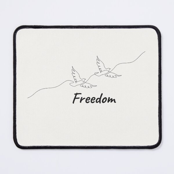 Item preview, Minimalist Freedom Birds Continuous Line Art Design designed and sold by ShaderShirts.