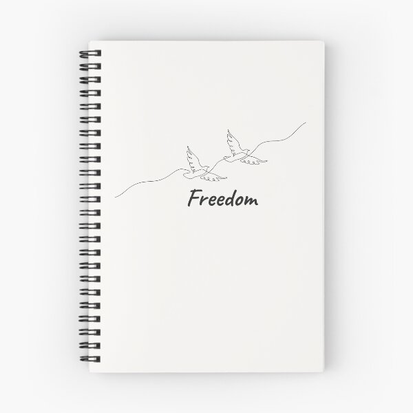 Item preview, Minimalist Freedom Birds Continuous Line Art Design designed and sold by ShaderShirts.