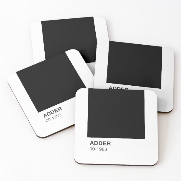 Item preview, Adder TV Show Black Colour Swatch - Full Width designed and sold by The Colourful Game.