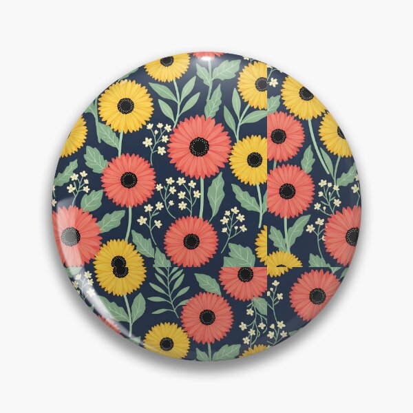 Item preview, Vibrant Meadow Gerbera Daisy Pattern designed and sold by VelloomStore.