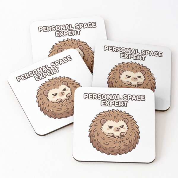 Item preview, Personal Space Expert Hedgehog Sticker | Funny Introvert Meme | Cute Hedgehog Hoodie Shirt designed and sold by TheCosyCarriage.