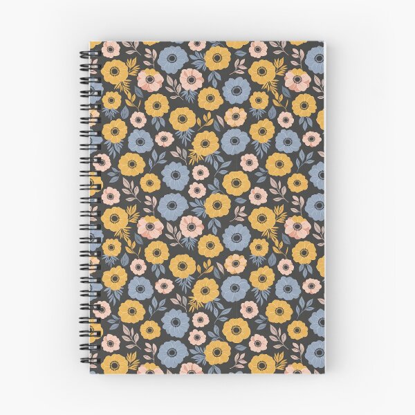 Item preview, Playful Charcoal Anemone Floral Pattern designed and sold by VelloomStore.