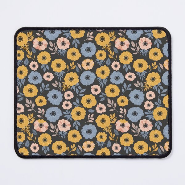 Item preview, Playful Charcoal Anemone Floral Pattern designed and sold by VelloomStore.