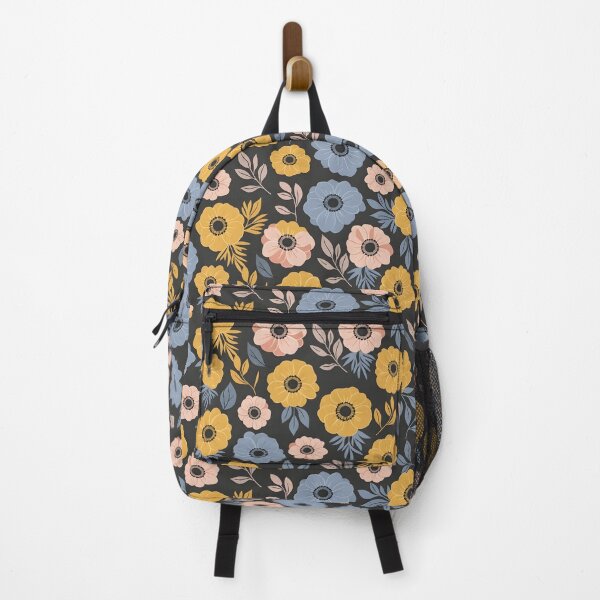 Item preview, Playful Charcoal Anemone Floral Pattern designed and sold by VelloomStore.