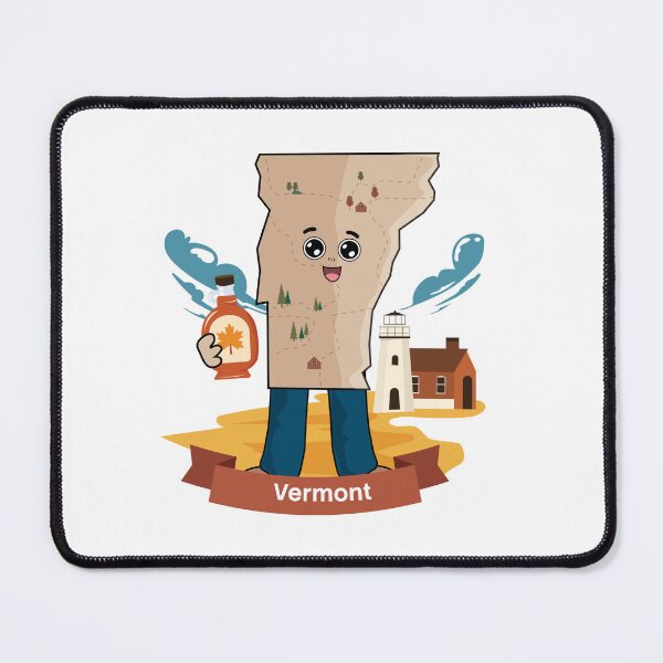 Item preview, Vermont State Map Maple Syrup Bottle Lighthouse designed and sold by Travel.Art.
