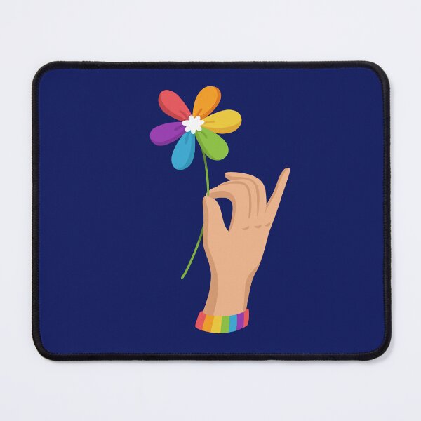 Item preview, Hand Holding Rainbow Flower Minimalist Art designed and sold by SolutionsArt.