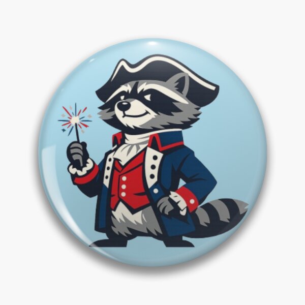 Item preview, Patriotic Raccoon – 250th Anniversary Celebration Art designed and sold by Dogandesighn.