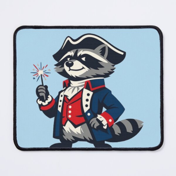 Item preview, Patriotic Raccoon – 250th Anniversary Celebration Art designed and sold by Dogandesighn.