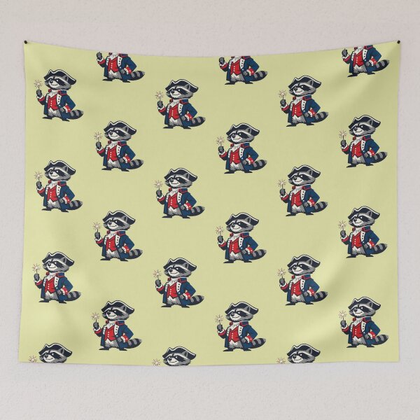 Item preview, Patriotic Raccoon – 250th Anniversary Celebration Art designed and sold by Dogandesighn.