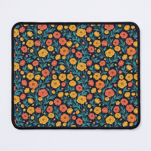 Item preview, Cheerful Gold Buttercup Botanical Pattern designed and sold by VelloomStore.